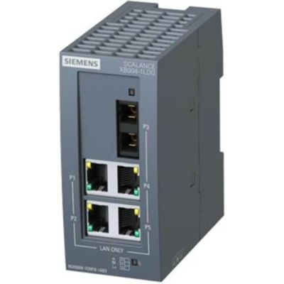 Коммутатор Siemens Scalance XB004-1LDG: 4×RJ45 10/100/1000Мбит/с, 1×SC 1000Мбит/с (SM до 10км) Коммутатор Siemens Scalance XB004-1LDG: 4×RJ45 10/100/1000Мбит/с, 1×SC 1000Мбит/с (SM до 10км)