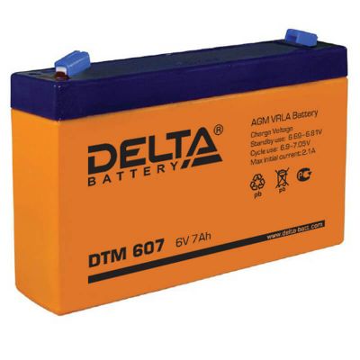 Delta DTM 607, свинцово-кислотный аккумулятор Delta DTM 607, свинцово-кислотный аккумулятор