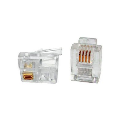 Hyperline PLUG-6P4C-P-C2, коннектор телефонный