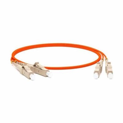 Hyperline FC-D2-50-LC/PR-LC/PR-H-1M-LSZH-OR, патч-корд волоконно-оптический Hyperline FC-D2-50-LC/PR-LC/PR-H-1M-LSZH-OR, патч-корд волоконно-оптический