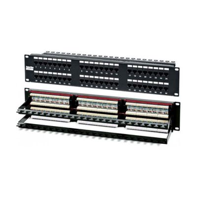 Hyperline PPHD-19-48-8P8C-C6-110D, патч-панель Hyperline PPHD-19-48-8P8C-C6-110D, патч-панель