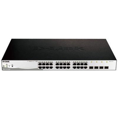 DGS-1210-28MP, 24-портовый коммутатор