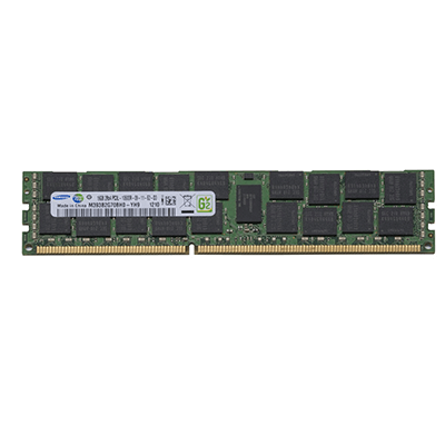 Оперативная память Samsung 1x 16GB DDR3-1333 RDIMM PC3L-10600R Dual Rank x4 Modul, M393B2G70BH0-YH9