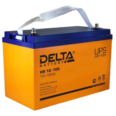 Delta HR 12-100, свинцово-кислотный аккумулятор Delta HR 12-100, свинцово-кислотный аккумулятор