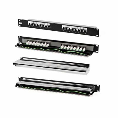 Hyperline PP-19-16-8P8C-C5e-SH-110D, патч-панель
