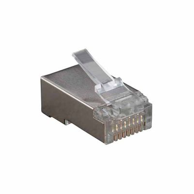 Hyperline PLUG-8P8C-U-C6-SH-100, разъем RJ-45