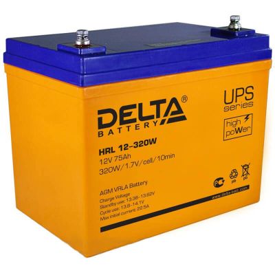 Delta HRL 12-320W, свинцово-кислотный аккумулятор