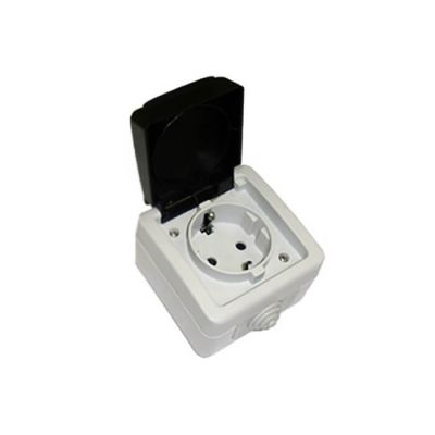 Ecoplast 80007, EF600G розетка одинарная с з/к Ecoplast 80007, EF600G розетка одинарная с з/к
