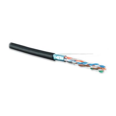 Hyperline FUTP4-C5E-S24-OUT-PE-BK-500, кабель витая пара Hyperline FUTP4-C5E-S24-OUT-PE-BK-500, кабель витая пара