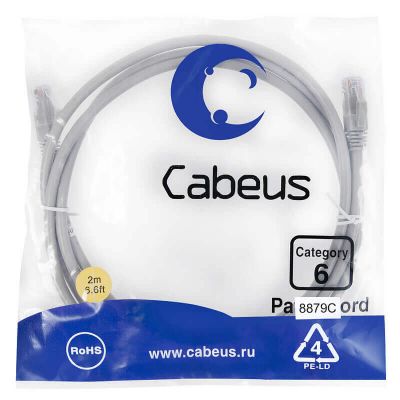 PC-UTP-RJ45-Cat.6-2m-LSZH, патч-корд PC-UTP-RJ45-Cat.6-2m-LSZH, патч-корд