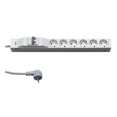 Hyperline S19-6SH-B-2EU, блок евророзеток Hyperline S19-6SH-B-2EU, блок евророзеток