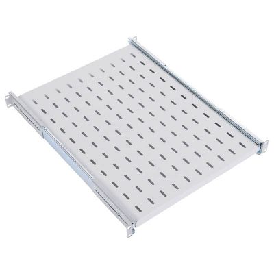 Полка 19" 1U перфорированная выдвижная