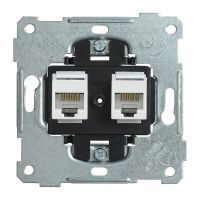 EKB12-01, РK10-2-Б розетка двойная компьютерная RJ45 EKB12-01, РK10-2-Б розетка двойная компьютерная RJ45