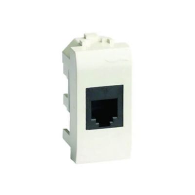 ДКС / DKC 76668B, RAL 9010 RJ-45 компьютерная розетка ДКС / DKC 76668B, RAL 9010 RJ-45 компьютерная розетка