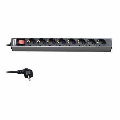 Hyperline SHT19-8SH-S-2.5EU, блок розеток