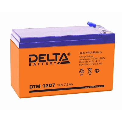 Delta DTM 1207, аккумулятор