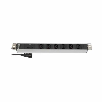 Hyperline SHT19-6IEC-F-2.5IEC, блок розеток
