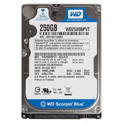 WD2500BPVT, жесткий диск WD2500BPVT, жесткий диск