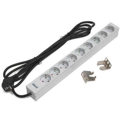 ZPAS WZ-LZ30-09-SU-000/C, блок розеток для 19" шкафов ZPAS WZ-LZ30-09-SU-000/C, блок розеток для 19" шкафов