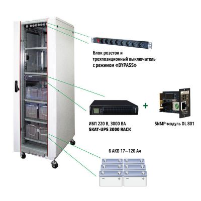 SKAT-UPS 3000 SNMP, комплекс бесперебойного питания SKAT-UPS 3000 SNMP, комплекс бесперебойного питания