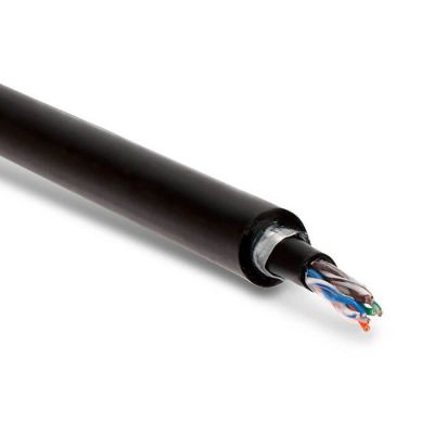 Hyperline UUTP4-C5E-S24-ARM-OUT-PE/PE-BK, кабель витая пара Hyperline UUTP4-C5E-S24-ARM-OUT-PE/PE-BK, кабель витая пара