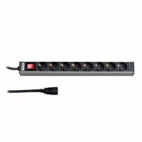 Hyperline SHT19-8SH-S-2.5IEC, блок розеток