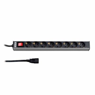 Hyperline SHT19-8SH-S-2.5IEC, блок розеток