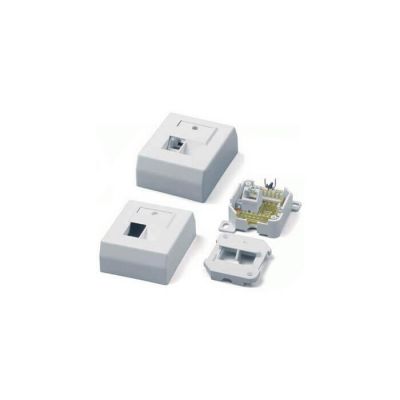 Hyperline SB-GTS1-8P8C-C6-WH, RJ-45 розетка