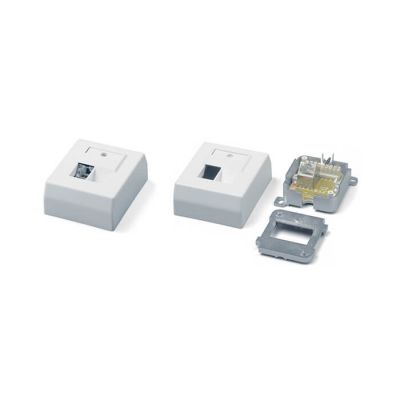 Hyperline SB-GTS1-8P8C-C6-SH-WH, RJ-45 розетка