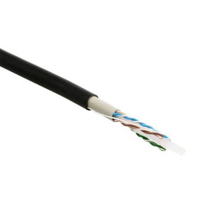 Hyperline UUTP4-C6-S23-OUT-LSZH-BK-500, кабель витая пара Hyperline UUTP4-C6-S23-OUT-LSZH-BK-500, кабель витая пара